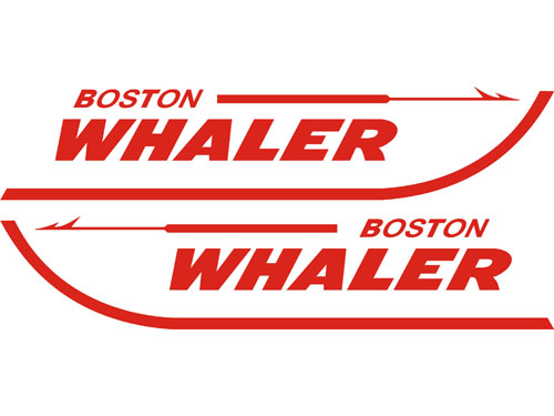 Boston Whaler Bootsaufkleber, gestanzt, 2er-Pack